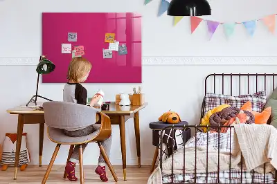 Magnettafel beschreibbar in intensivem Rosa