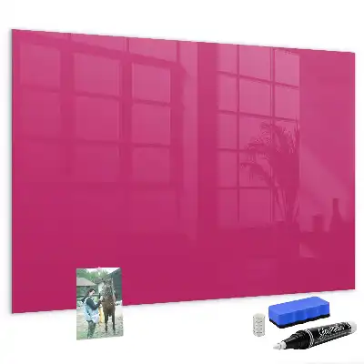 Magnettafel beschreibbar in intensivem Rosa