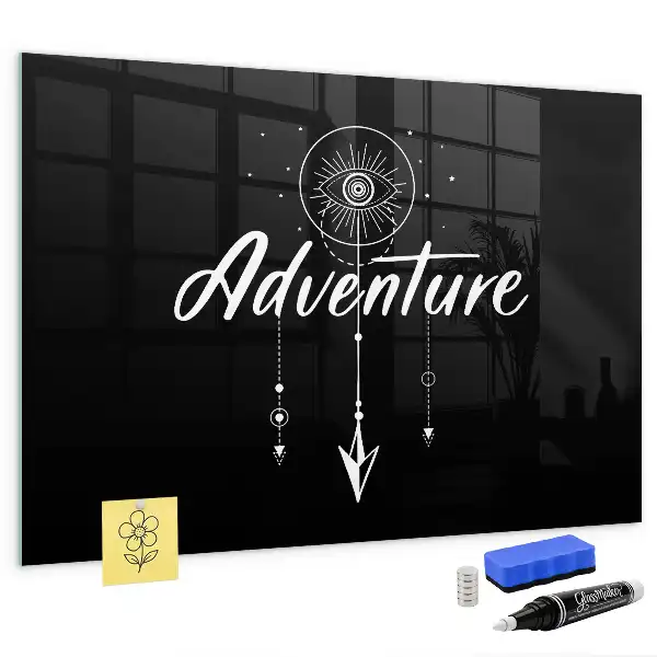 Magnettafel beschreibbar mit Motiv Abenteuer