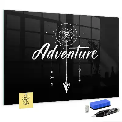 Magnettafel beschreibbar mit Motiv Abenteuer