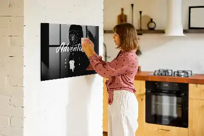 Magnettafel beschreibbar mit Motiv Abenteuer