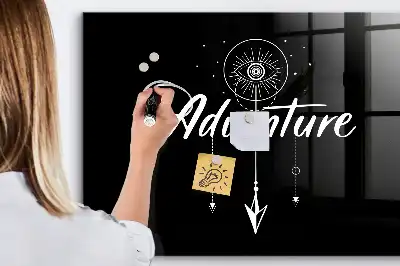 Magnettafel beschreibbar mit Motiv Abenteuer