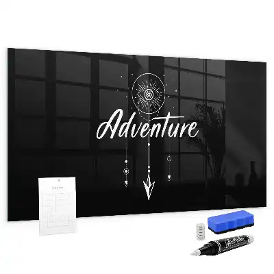 Magnettafel beschreibbar mit Motiv Abenteuer