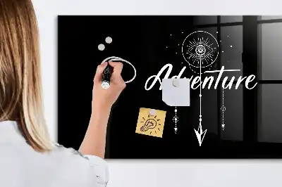 Magnettafel beschreibbar mit Motiv Abenteuer