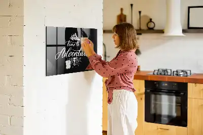 Beschreibbare Magnettafel für die Küche Motiv Abenteuer