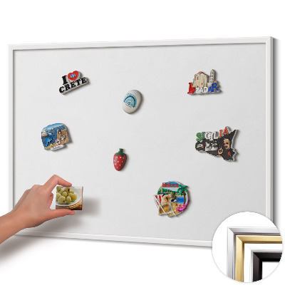 Magnettafel mit weißem Rahmen Farbe Weiß