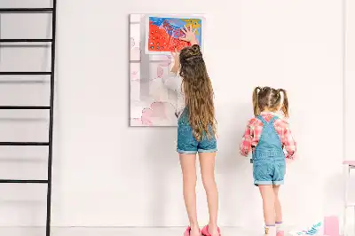 Beschreibbare Magnettafel mit Aquarell-Blütenblätter-Motiv