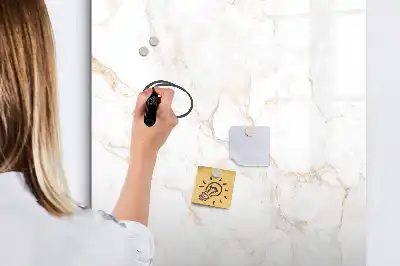 Magnettafel beschreibbar in eleganter Marmor-Optik