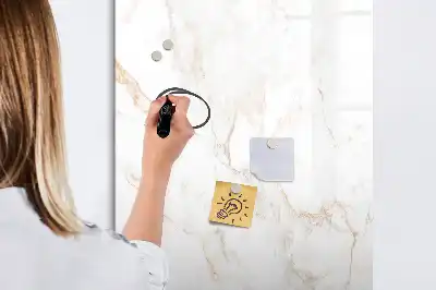 Magnettafel beschreibbar in eleganter Marmor-Optik
