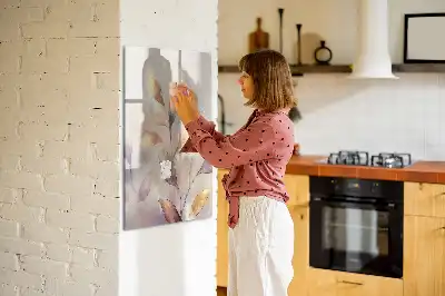 Magnettafel zum Schreiben mit Aquarell-Pflanzen Motiv
