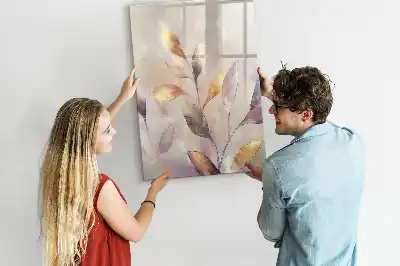 Magnettafel zum Schreiben mit Aquarell-Pflanzen Motiv