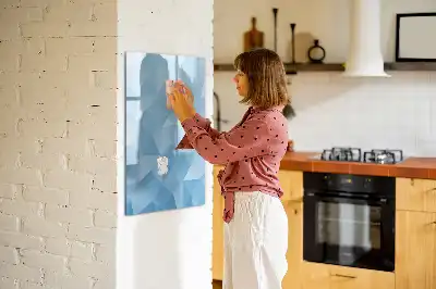 Magnettafel beschreibbar Motiv Dreieck-Abstraktion