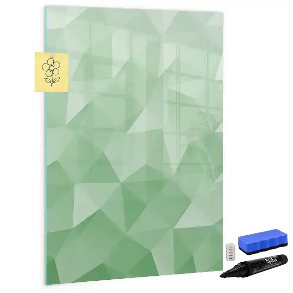 Magnettafel beschreibbar mit Dreieck-Abstraktion