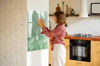 Magnettafel beschreibbar mit Dreieck-Abstraktion