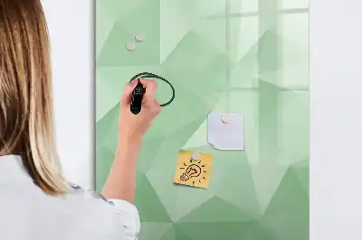 Magnettafel beschreibbar mit Dreieck-Abstraktion