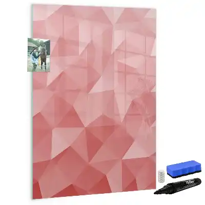 Magnettafel zum Schreiben Motiv Dreieck Abstraktion