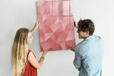 Magnettafel zum Schreiben Motiv Dreieck Abstraktion