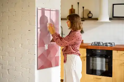 Magnettafel zum Schreiben Motiv Dreieck Abstraktion