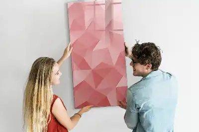 Magnettafel zum Schreiben Motiv Dreieck Abstraktion