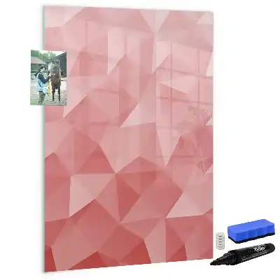 Magnettafel zum Schreiben Motiv Dreieck Abstraktion