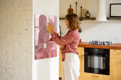 Magnettafel zum Schreiben Motiv Dreieck Abstraktion