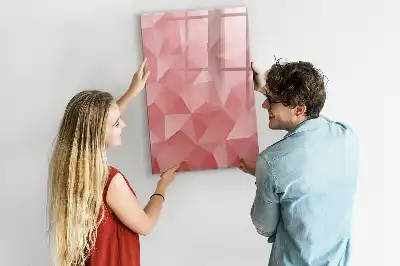 Magnettafel zum Schreiben Motiv Dreieck Abstraktion