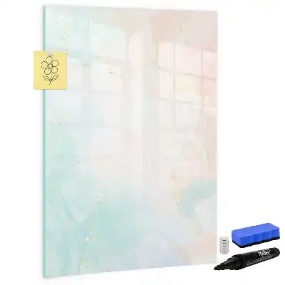 Magnettafel beschreibbar Abstraktion in Pastellfarben