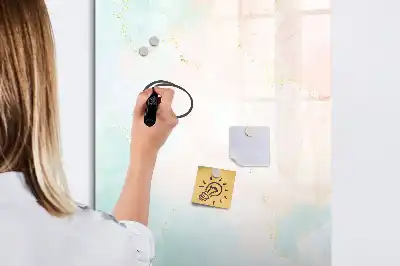Magnettafel beschreibbar Abstraktion in Pastellfarben