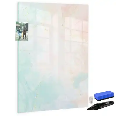 Magnettafel beschreibbar Abstraktion in Pastellfarben
