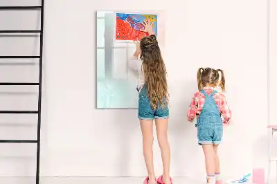 Magnettafel beschreibbar Abstraktion in Pastellfarben