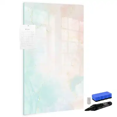 Magnettafel beschreibbar Abstraktion in Pastellfarben