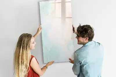 Magnettafel beschreibbar Abstraktion in Pastellfarben