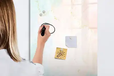 Magnettafel beschreibbar Abstraktion in Pastellfarben