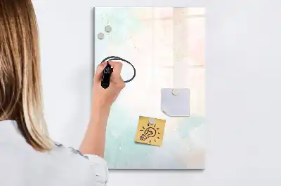 Magnettafel beschreibbar Abstraktion in Pastellfarben