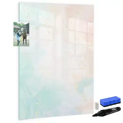 Magnettafel beschreibbar Abstraktion in Pastellfarben