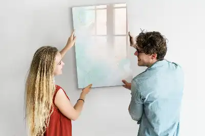 Magnettafel beschreibbar Abstraktion in Pastellfarben
