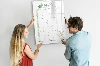 Speiseplan als Magnettafel zum Schreiben