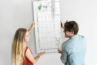Speiseplan als Magnettafel zum Schreiben