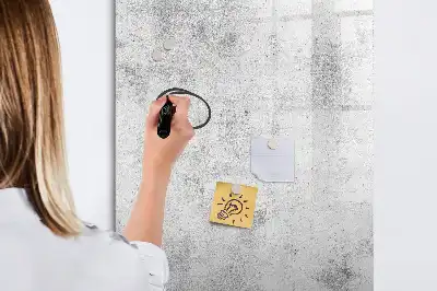 Magnettafel beschreibbar in Betonwand-Optik