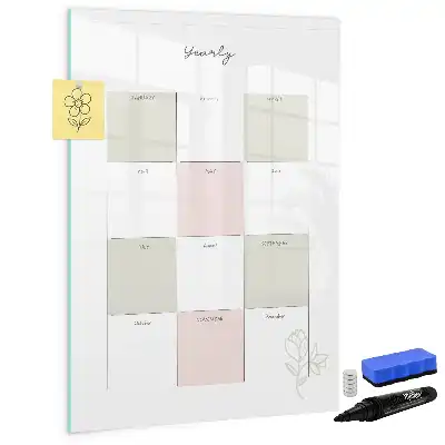 Jahresplaner beschreibbare Magnettafel