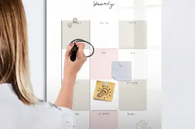 Jahresplaner beschreibbare Magnettafel