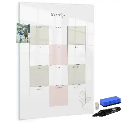 Jahresplaner beschreibbare Magnettafel