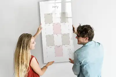 Jahresplaner beschreibbare Magnettafel