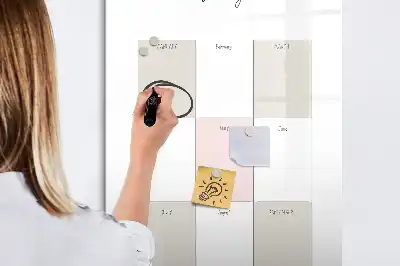 Jahresplaner beschreibbare Magnettafel