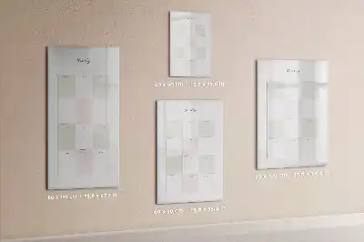 Jahresplaner beschreibbare Magnettafel