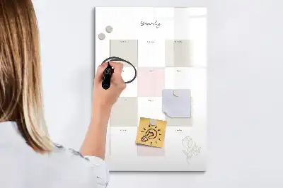 Jahresplaner beschreibbare Magnettafel