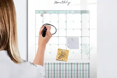 Monatsplaner magnetische Schreibtafel
