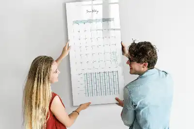 Monatsplaner magnetische Schreibtafel