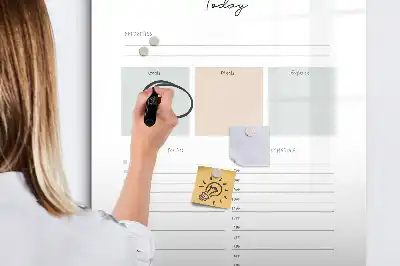 Magnettafel zum Schreiben planer für heute