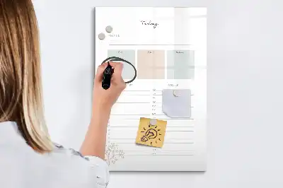 Magnettafel zum Schreiben planer für heute